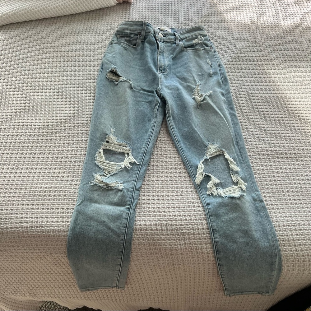 NWT Abercrombie & Fitch Curve Love High Rise Super Skinny Ankle Jeans - Picture 7 of 7